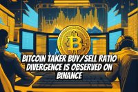 Bitcoin Taker Buy/Sell Ratio Divergence Is Observed on Binance