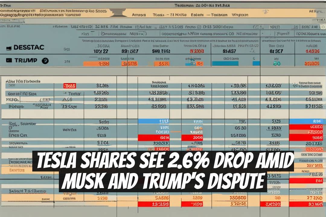Tesla Shares See 2.6% Drop Amid Musk and Trump's Dispute
