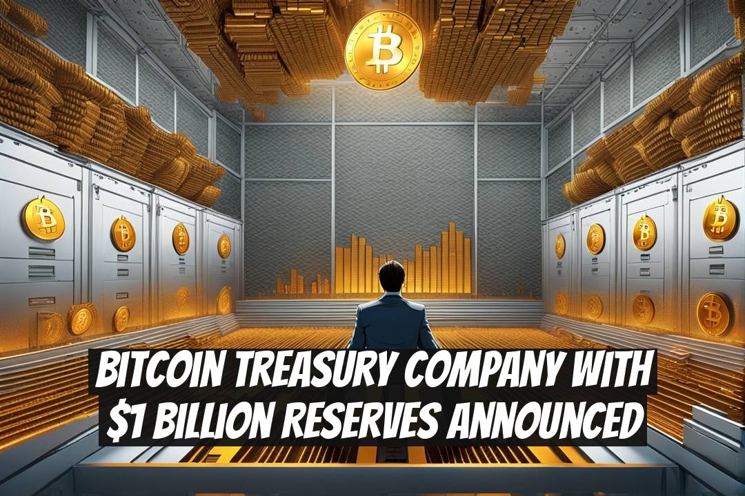 Bitcoin Treasury Company with $1 Billion Reserves Announced