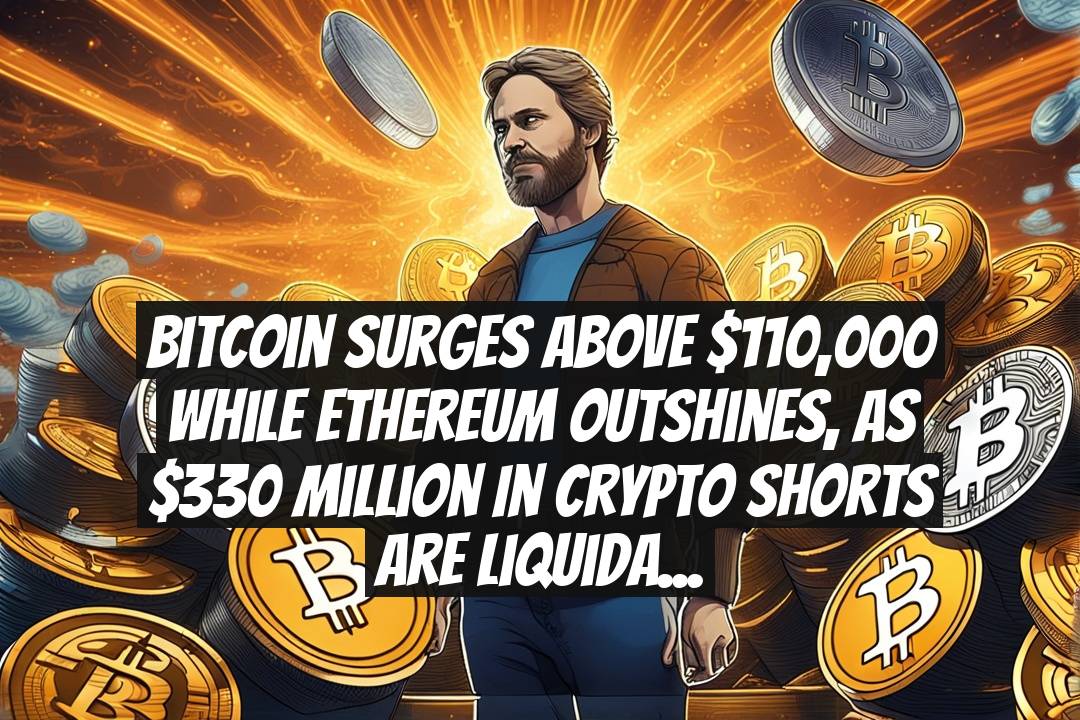 Bitcoin Surges Above $110,000 While Ethereum Outshines, as $330 Million in Crypto Shorts Are Liquidated Amidst Cooling Inflation