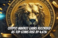 Crypto Market Gains Recorded as Top Coins Rise by 4.6%