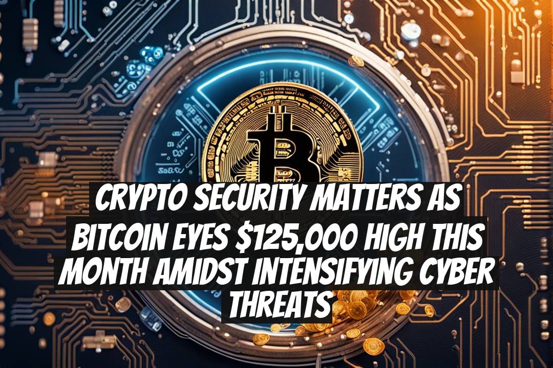 Crypto Security Matters As Bitcoin Eyes $125,000 High This Month Amidst Intensifying Cyber Threats