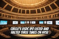 Circle's USDC IPO Listed and Halted Three Times on NYSE