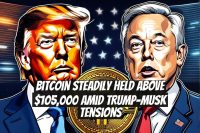 Bitcoin Steadily Held Above $105,000 Amid Trump-Musk Tensions