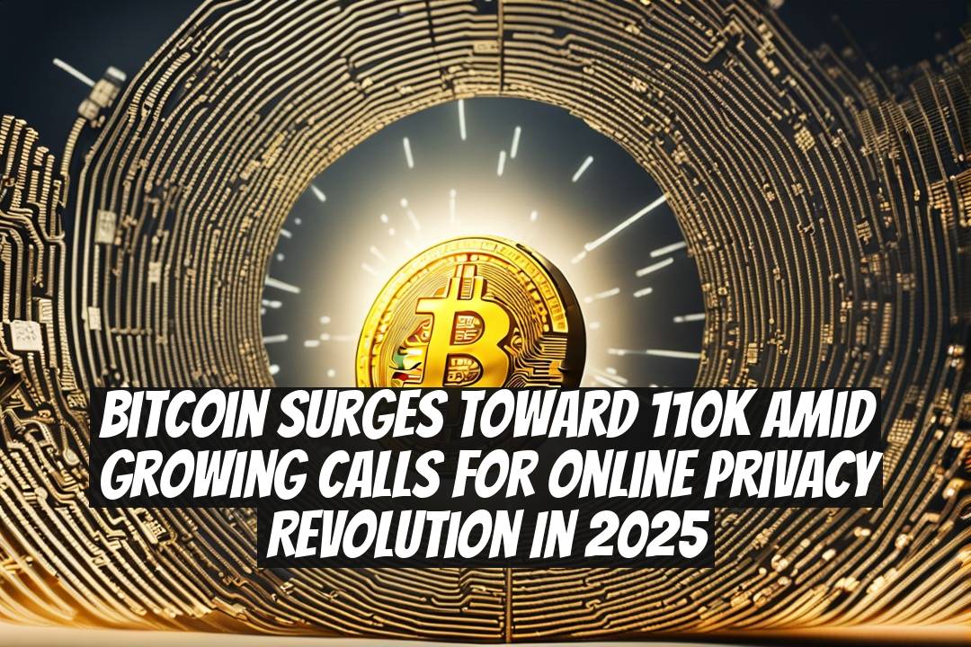 Bitcoin Surges Toward 110K Amid Growing Calls for Online Privacy Revolution in 2025