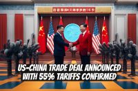 US-China Trade Deal Announced with 55% Tariffs Confirmed
