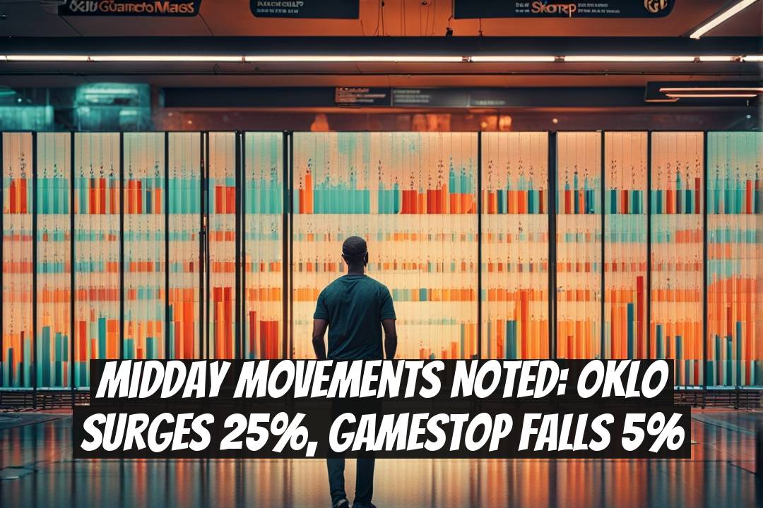 Midday Movements Noted: Oklo Surges 25%, GameStop Falls 5%