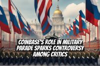 Coinbase's Role in Military Parade Sparks Controversy Among Critics