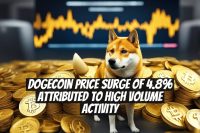 Dogecoin Price Surge of 4.8% Attributed to High Volume Activity