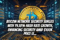 Bitcoin Network Security Surges With 19.18% Hash Rate Growth, Enhancing Security Amid $100K Price Levels