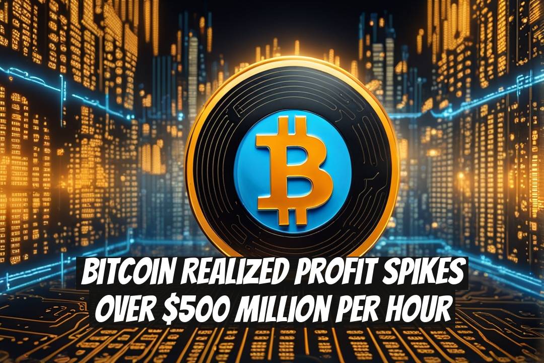 Bitcoin Realized Profit Spikes Over $500 Million Per Hour