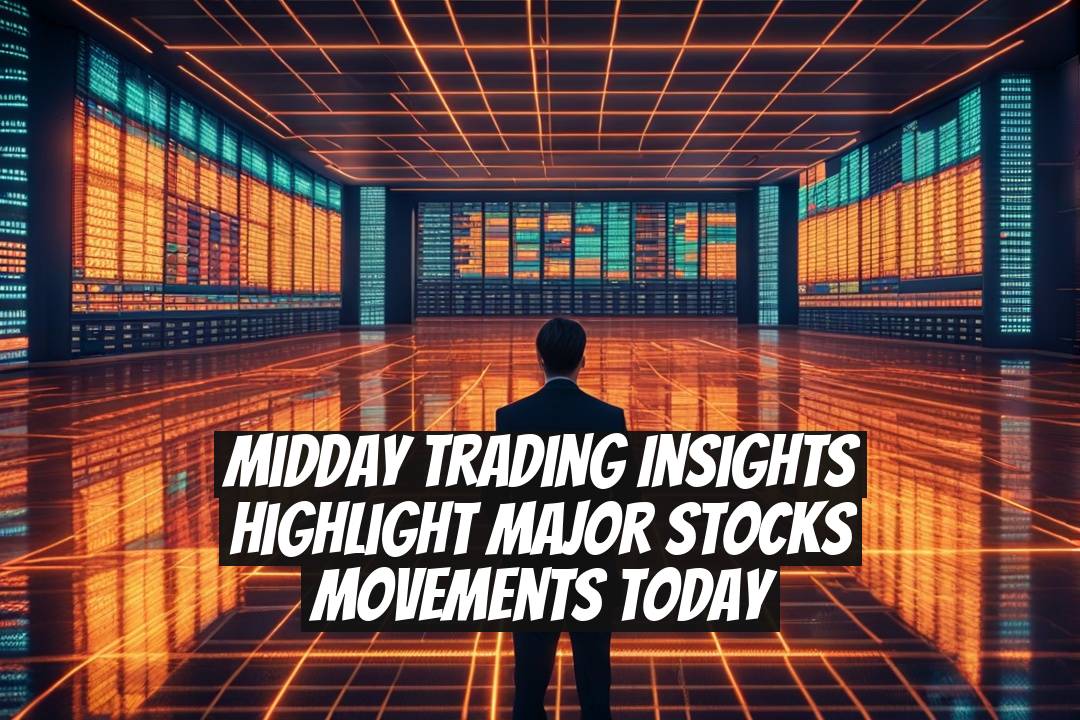 Midday Trading Insights Highlight Major Stocks Movements Today