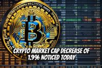 Crypto Market Cap Decrease of 1.9% Noticed Today