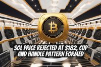 SOL Price Rejected at $182, Cup and Handle Pattern Formed