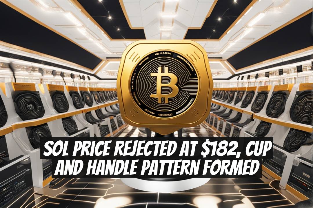 SOL Price Rejected at $182, Cup and Handle Pattern Formed