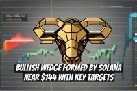 Bullish Wedge Formed by Solana Near $144 with Key Targets