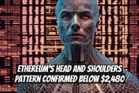 Ethereum's Head and Shoulders Pattern Confirmed Below $2,480