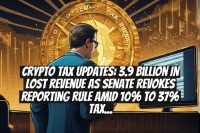 Crypto Tax Updates: 3.9 Billion in Lost Revenue as Senate Revokes Reporting Rule Amid 10% to 37% Tax Rates for Crypto Income