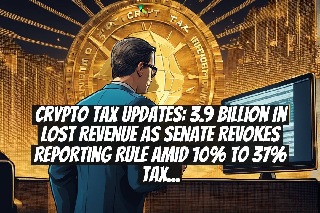 Crypto Tax Updates: 3.9 Billion in Lost Revenue as Senate Revokes Reporting Rule Amid 10% to 37% Tax Rates for Crypto Income