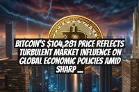 Bitcoin's $104,281 Price Reflects Turbulent Market Influence On Global Economic Policies Amid Sharp Volatility