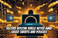 Record Bitcoin Surge Noted Amid Eased Tariffs and Policies