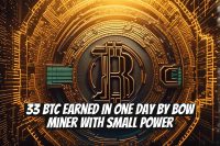 33 BTC Earned in One Day by Bow Miner with Small Power