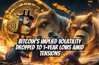 Bitcoin's Implied Volatility Dropped to 1-Year Lows Amid Tensions