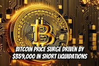 Bitcoin Price Surge Driven by $359,000 in Short Liquidations