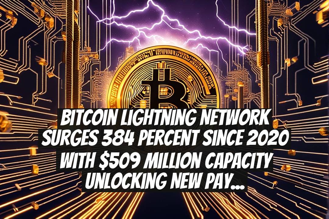 Bitcoin Lightning Network Surges 384 Percent Since 2020 with $509 Million Capacity Unlocking New Payment Frontiers