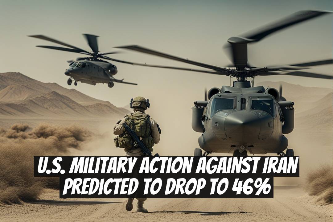 U.S. Military Action Against Iran Predicted to Drop to 46%