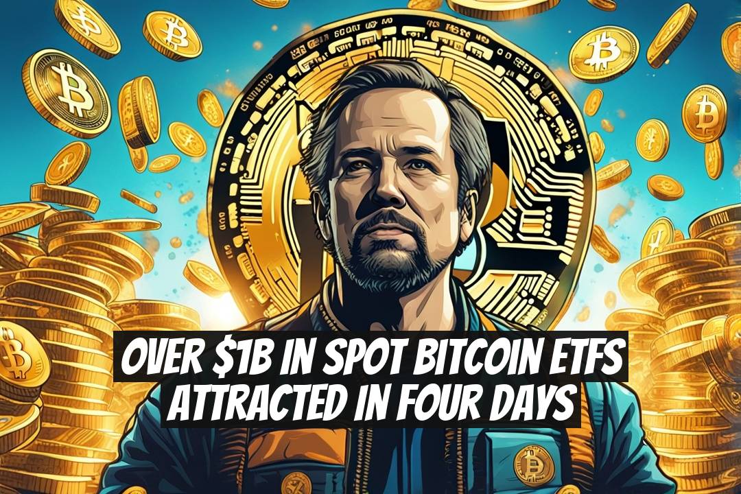 Over $1B in Spot Bitcoin ETFs Attracted in Four Days