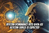 Bitcoin Dominance Hits 64% as Altcoin Surge is Expected