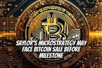 Saylor’s MicroStrategy May Face Bitcoin Sale Before Milestone