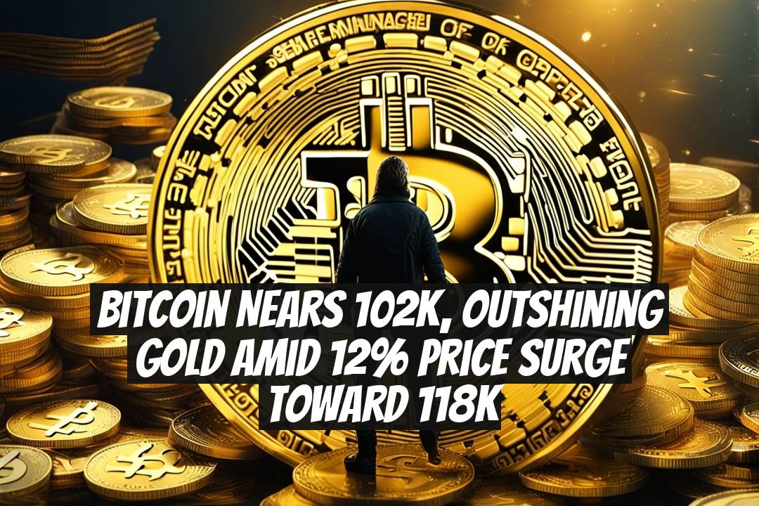 Bitcoin Nears 102K, Outshining Gold Amid 12% Price Surge Toward 118K