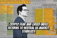 Crypto Fear and Greed Index Returns to Neutral as Market Stabilizes