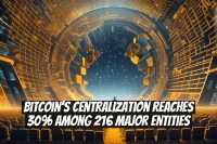 Bitcoin’s Centralization Reaches 30% Among 216 Major Entities