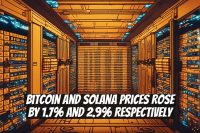 Bitcoin and Solana Prices Rose by 1.7% and 2.9% Respectively
