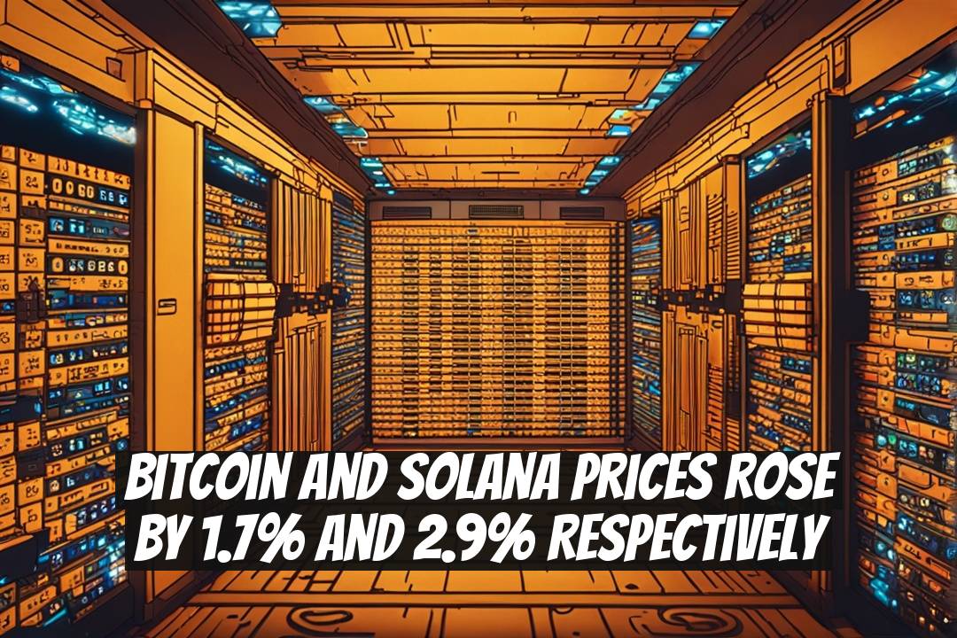 Bitcoin and Solana Prices Rose by 1.7% and 2.9% Respectively