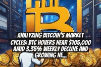 Analyzing Bitcoin's Market Cycles: BTC Hovers Near $105,000 Amid 3.35% Weekly Decline and Growing Network Activity