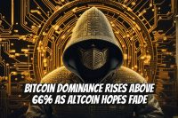 Bitcoin Dominance Rises Above 66% as Altcoin Hopes Fade