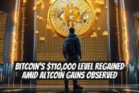Bitcoin's $110,000 Level Regained Amid Altcoin Gains Observed