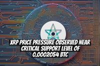 XRP Price Pressure Observed Near Critical Support Level of 0.0002054 BTC