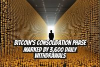Bitcoin's Consolidation Phase Marked by 3,600 Daily Withdrawals