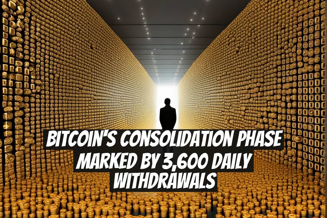 Bitcoin's Consolidation Phase Marked by 3,600 Daily Withdrawals