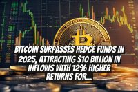Bitcoin Surpasses Hedge Funds in 2025, Attracting $10 Billion in Inflows with 12% Higher Returns for Bitcoin-Focused Funds
