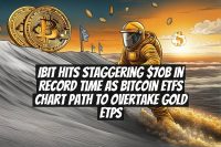 IBIT Hits Staggering $70B in Record Time as Bitcoin ETFs Chart Path to Overtake Gold ETPs