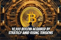10,100 Bitcoin Acquired by Strategy Amid Rising Tensions