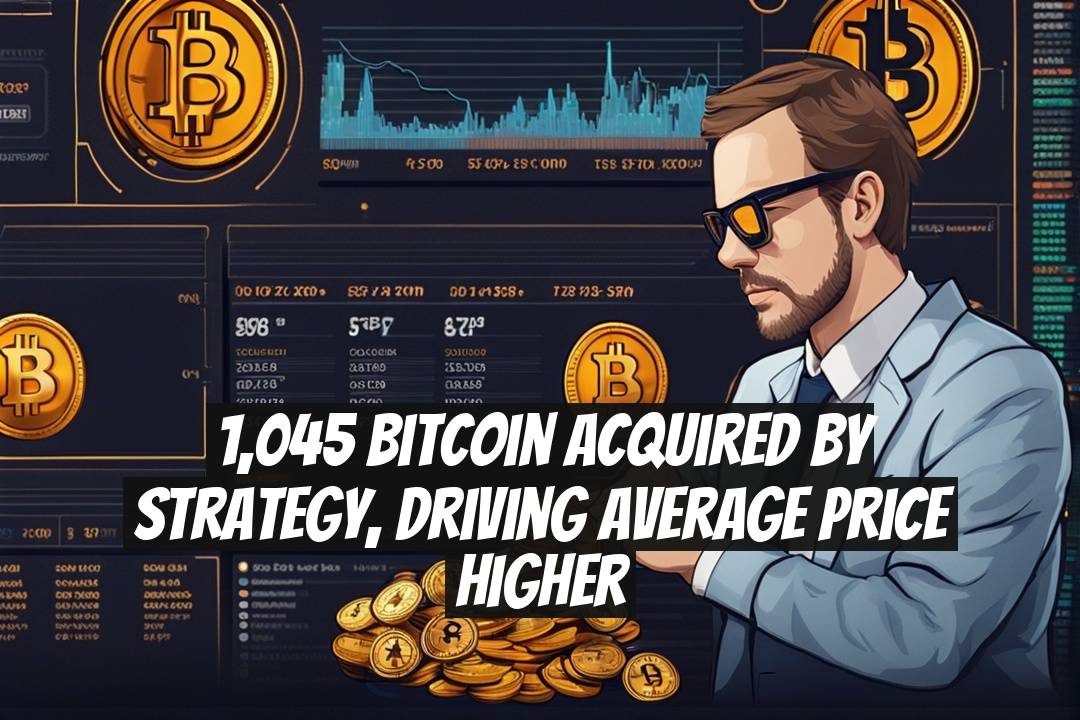 1,045 Bitcoin Acquired by Strategy, Driving Average Price Higher