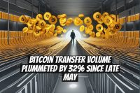 Bitcoin Transfer Volume Plummeted by 32% Since Late May