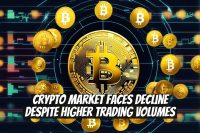 Crypto market faces decline despite higher trading volumes